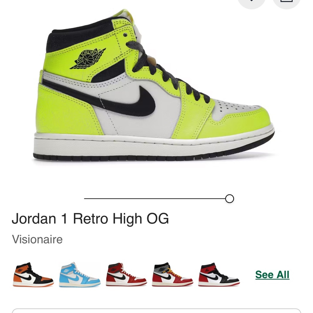 Jordan Visionaire High Tops in Yellow and Black